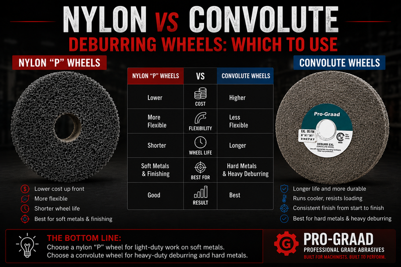 Nylon vs Convolute Deburring Wheels: Which to Use