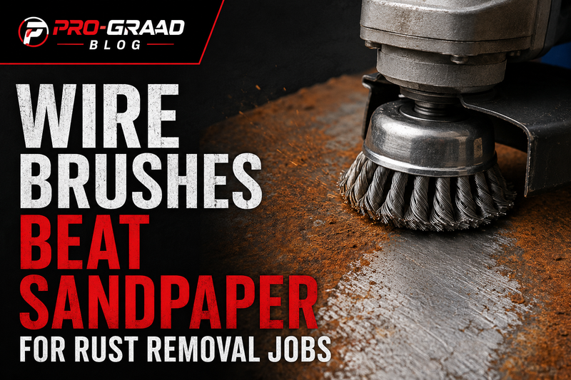 Wire Brushes Beat Sandpaper for Rust Removal Jobs