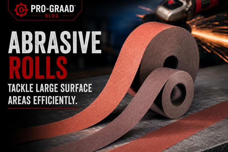 Pro-Graad Abrasive Rolls Tackle Large Surface Areas Efficiently