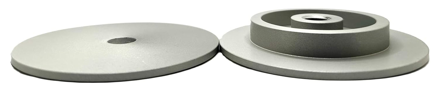 Pro-Graad 3” Aluminum Quick Centering Insertable Safety Flange for Airway Buffing & Polishing Wheels Without Center Plates, Self-Tightening, use with 5/8”-11 Threaded Tools & 3” Center Airway Buffs