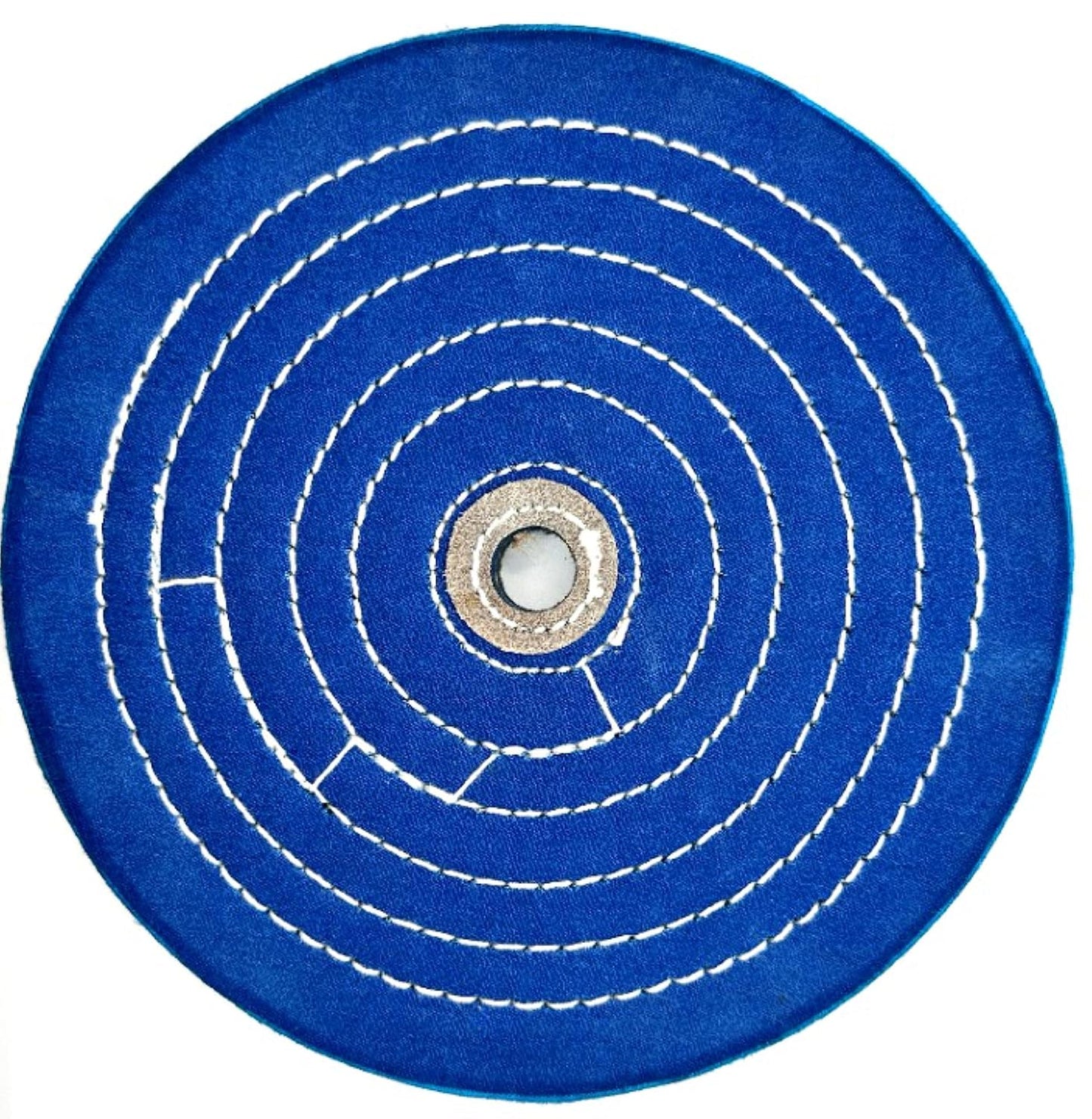 Pro-Graad 1 Pack Extra Thick Buffing Polishing Wheel 8 inch Blue Treated Cotton Medium, 70 Ply – 1” Thick with 5/8 inch Arbor Hole for Bench Grinder – Ideal for Middle Step Buffing – Pack of 1