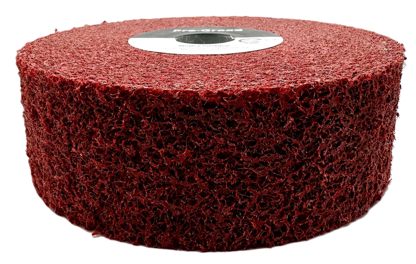 Pro-Graad Metal Finishing Wheel – 6” x 2” x 1” 5A Medium – Aluminum Oxide – Maroon Metal Finish Convolute Wheel – for #3 & #4 Brush, Satin and Mill Finishes – 01869 - Pack of 1
