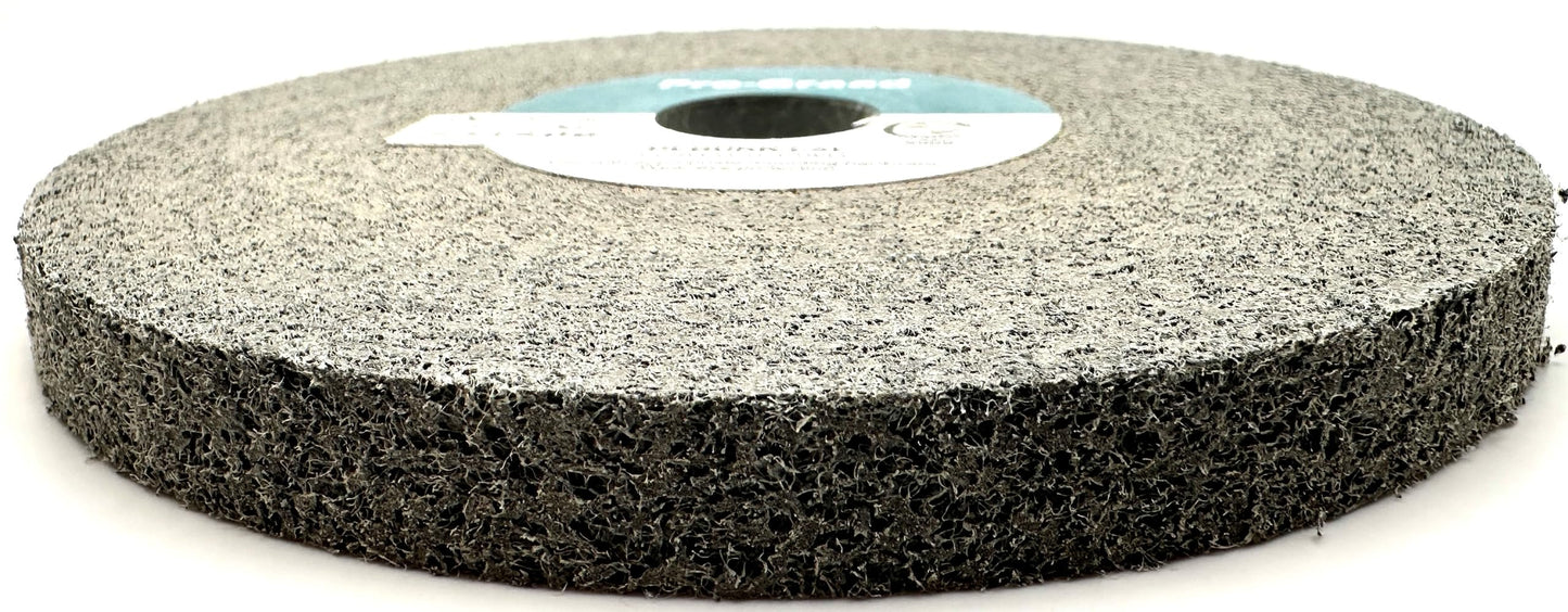 Pro-Graad EXT Deburring Wheel - 6" x 1/2" x 1" 9S Fine Grit - Silicon Carbide - Metal Deburring, Finishing and Polishing Wheel – Excels on Titanium, Stainless & Tough Alloys - Convolute - (1 Pack)
