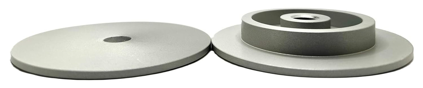 Pro-Graad 3” Aluminum Quick Centering Insertable Safety Flange for Airway Buffing & Polishing Wheels Without Center Plates, Self-Tightening, use with 5/8”-11 Threaded Tools & 3” Center Airway Buffs