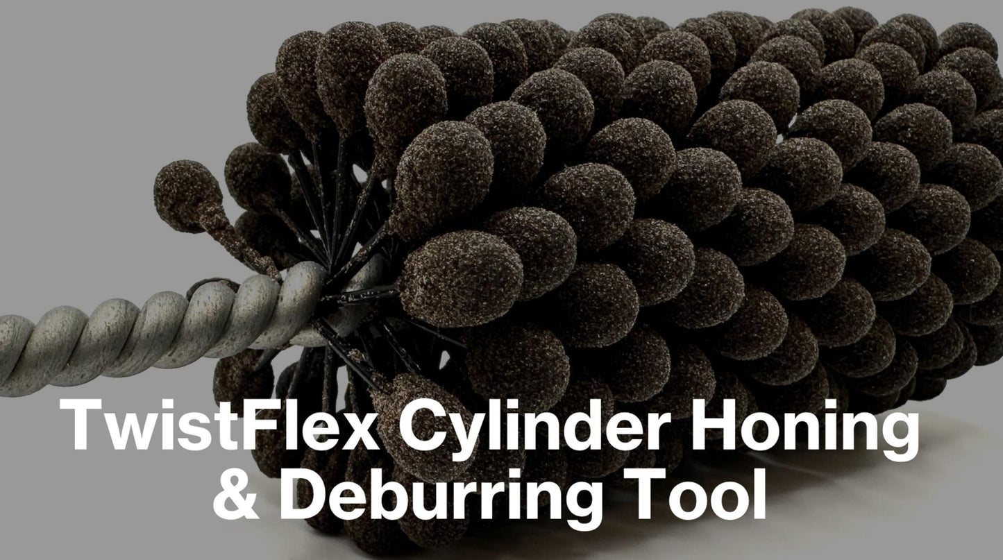 Pro-Graad TwistFlex Cylinder Hone | 3-1/2" 320AO for Brake Cylinders, Valve Guides, Hydraulics, 3.5" Diameter for Hole Diameters 3.26"- 3.51" | Aluminum Oxide 320 Grit | 0.315" Shank | 13.5" Length