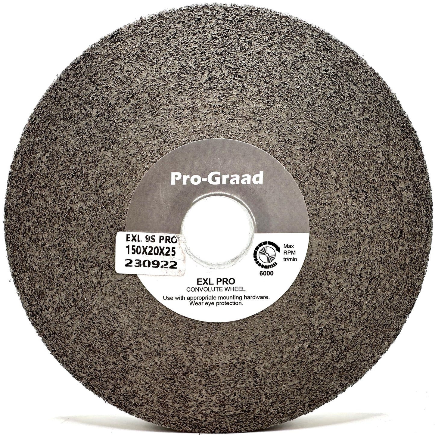 Pro-Graad EXL PRO Convolute Deburring Polishing Wheel - 6" x 3/4" x 1" 9S Fine Silicon Carbide - Professional Grade - Metal Deburring, Finishing and Polishing Wheel - (1 Pack)