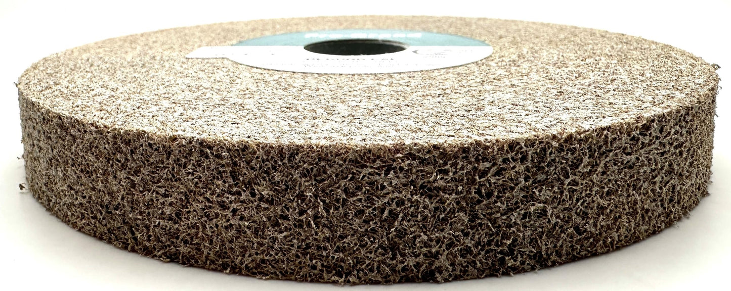Pro-Graad EXL Deburring Wheel - 6" x 3/4" x 1" 8A Medium Grit - Aluminum Oxide - Metal Deburring, Finishing and Polishing Wheel - Convolute - 24071 - (1 Pack)