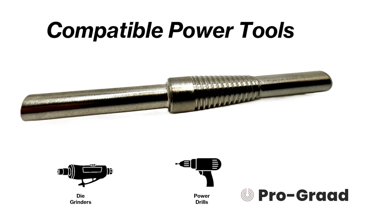 Pro-Graad CR-21 Standard Tapered Type Mandrels for Cartridge Rolls, 3-1/2” Overall Length, 1/4" x1-1/2” Shank x 1/4”x1” Pilot, 45116, (Pack of 1)