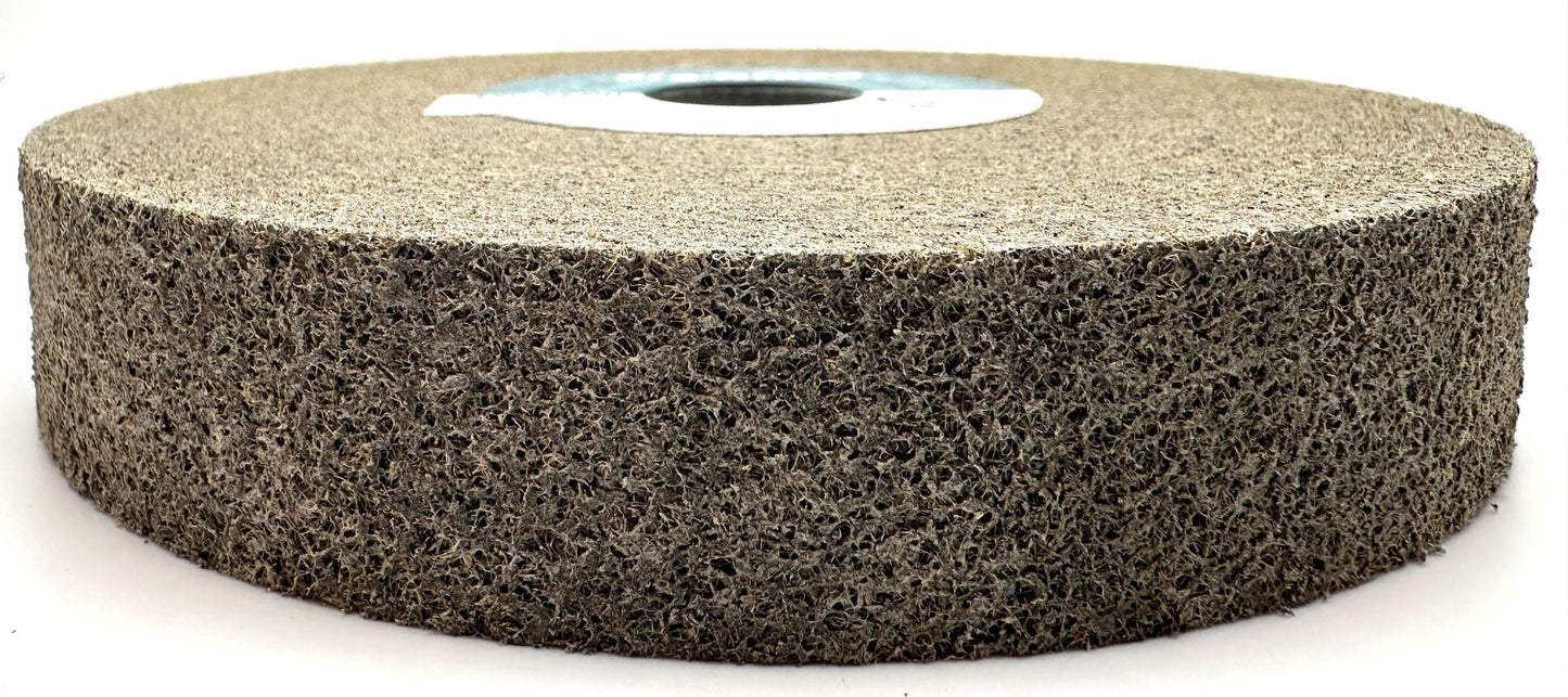 Pro-Graad EXL Deburring Wheel - 6" x 1" x 1" 8S Fine - Silicon Carbide - Metal Deburring, Finishing and Polishing Wheel - Convolute - 09549 - 1 Pack