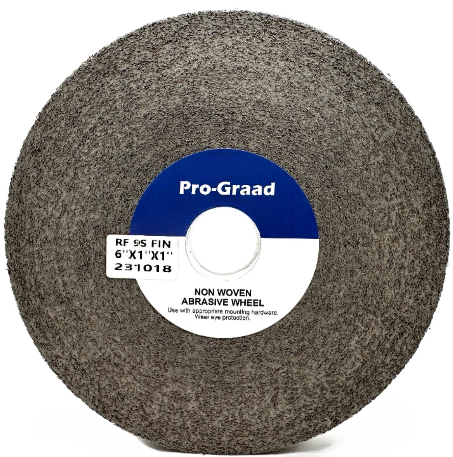Pro-Graad 1 Pack 6” x 1” x 1” 9S Fine Series 1000 RF Long Life Convolute Deburring, Finishing & Polishing Wheel, Includes Arbor Adapter for use on 3/4 5/8 1/2 inch Shaft Sizes, Pack of 1