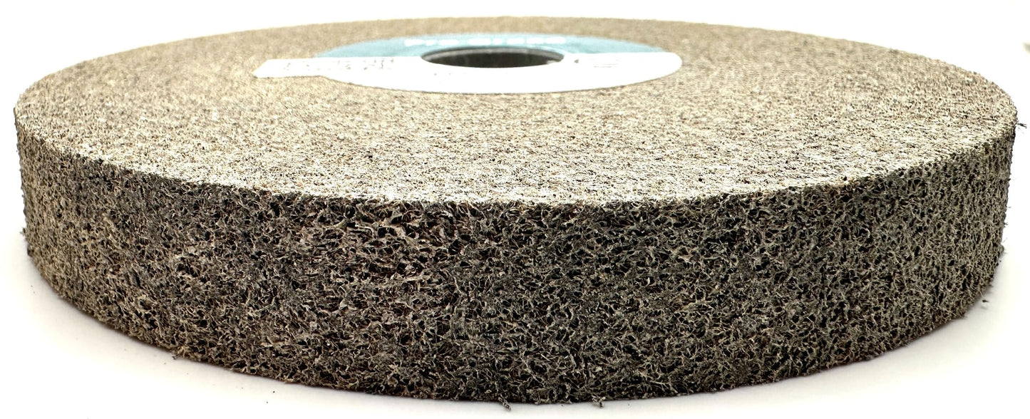 Pro-Graad EXL Deburring Wheel - 6" x 3/4" x 1" 9S Fine Grit - Silicon Carbide - Metal Deburring, Finishing and Polishing Wheel - Convolute - 14630 - (1 Pack)