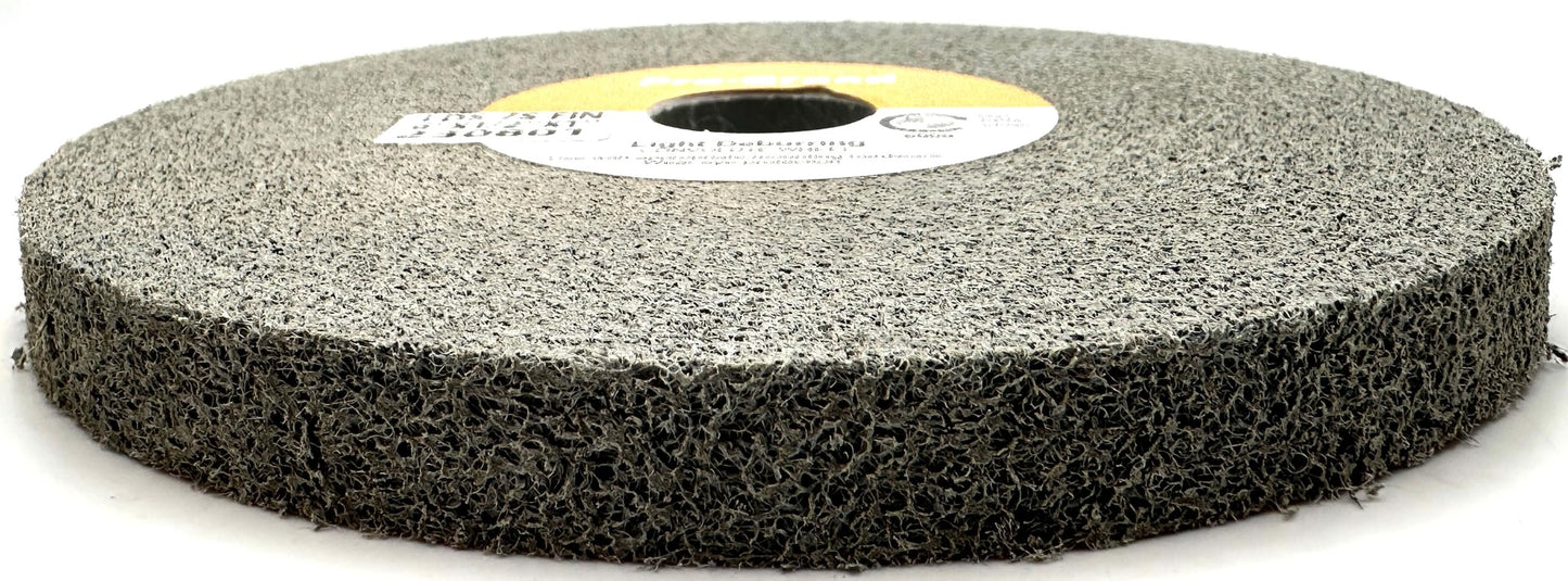 Pro-Graad Light Deburring Wheel - 6" x 1/2" x 1" 7S Fine Grit - Silicon Carbide – Light Deburring, Finishing and Polishing Wheel – 01662 - Convolute - (1 Pack)