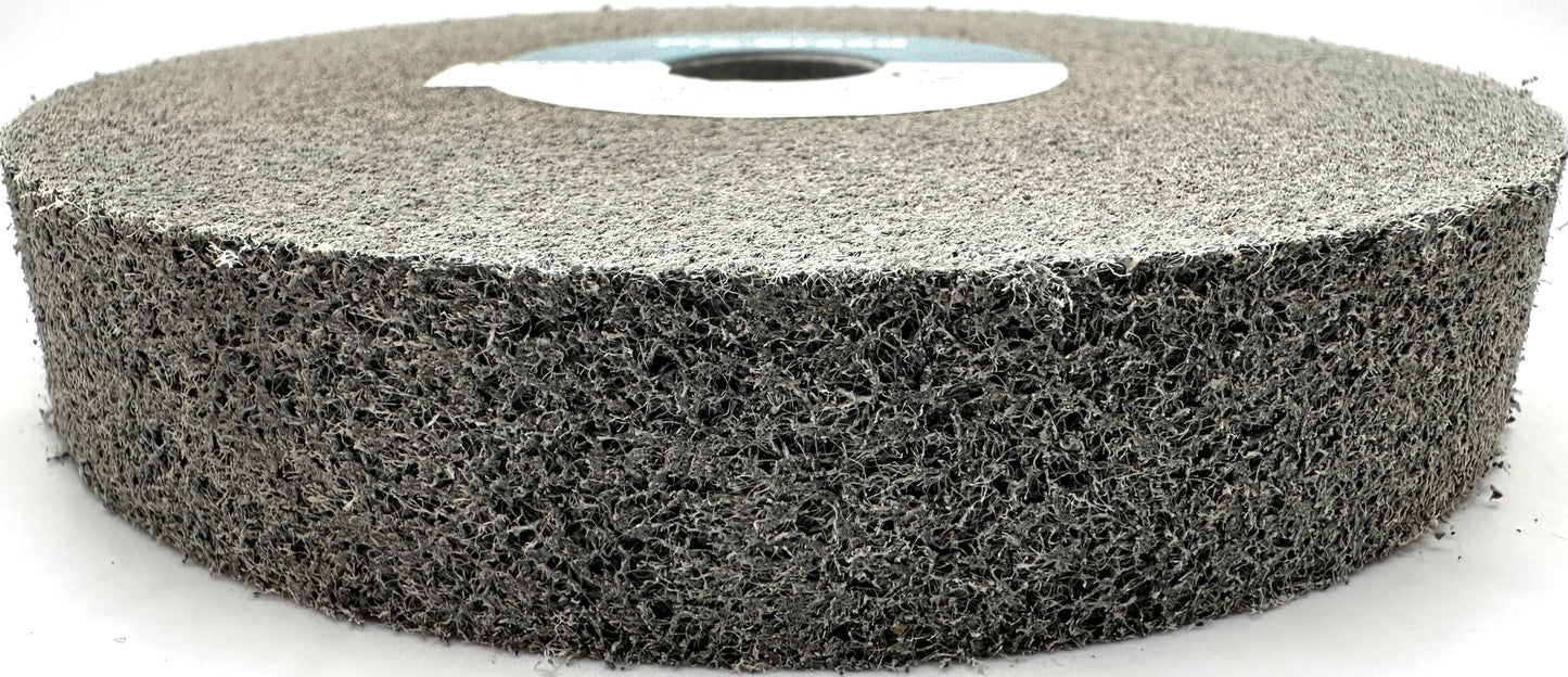 Pro-Graad EXL Deburring Wheel - 6" x 1" x 1" 8S Medium - Silicon Carbide - Metal Deburring, Finishing and Polishing Wheel - Convolute - 18278 - 1 Pack