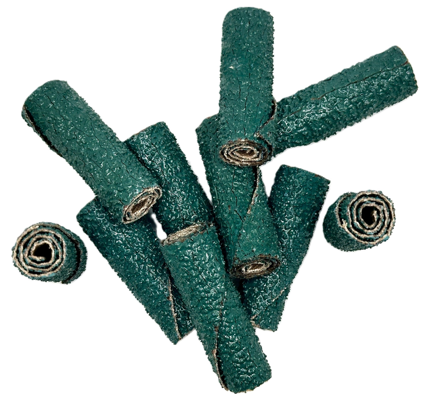 Pro-Graad 1/2” Diameter x 1-1/2” Length x 1/8” Pilot Hole 36 Grit Zirconia Straight/Untapered Cartridge Roll, 10 Pack, Includes 1x CR-9 Mandrel