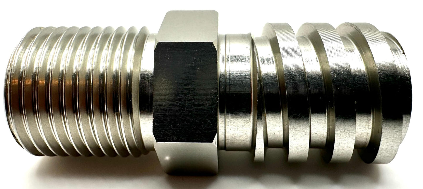 Pro-Graad Aluminum Male Coarse Thread Adapter - Converts Drywall Corner Roller Handle to Acme 3/4" Threads to fit Paint Rollers, Stipple Brushes, Brooms, Mops & More - Lightweight & Durable