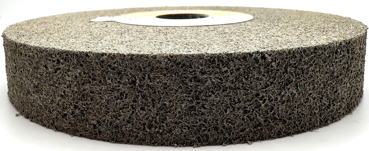 Pro-Graad Light Deburring Wheel - 6" x 1" x 1" 8S Fine Grit - Silicon Carbide – Light Deburring, Finishing and Polishing Wheel – 01675 - Convolute - (1 Pack)