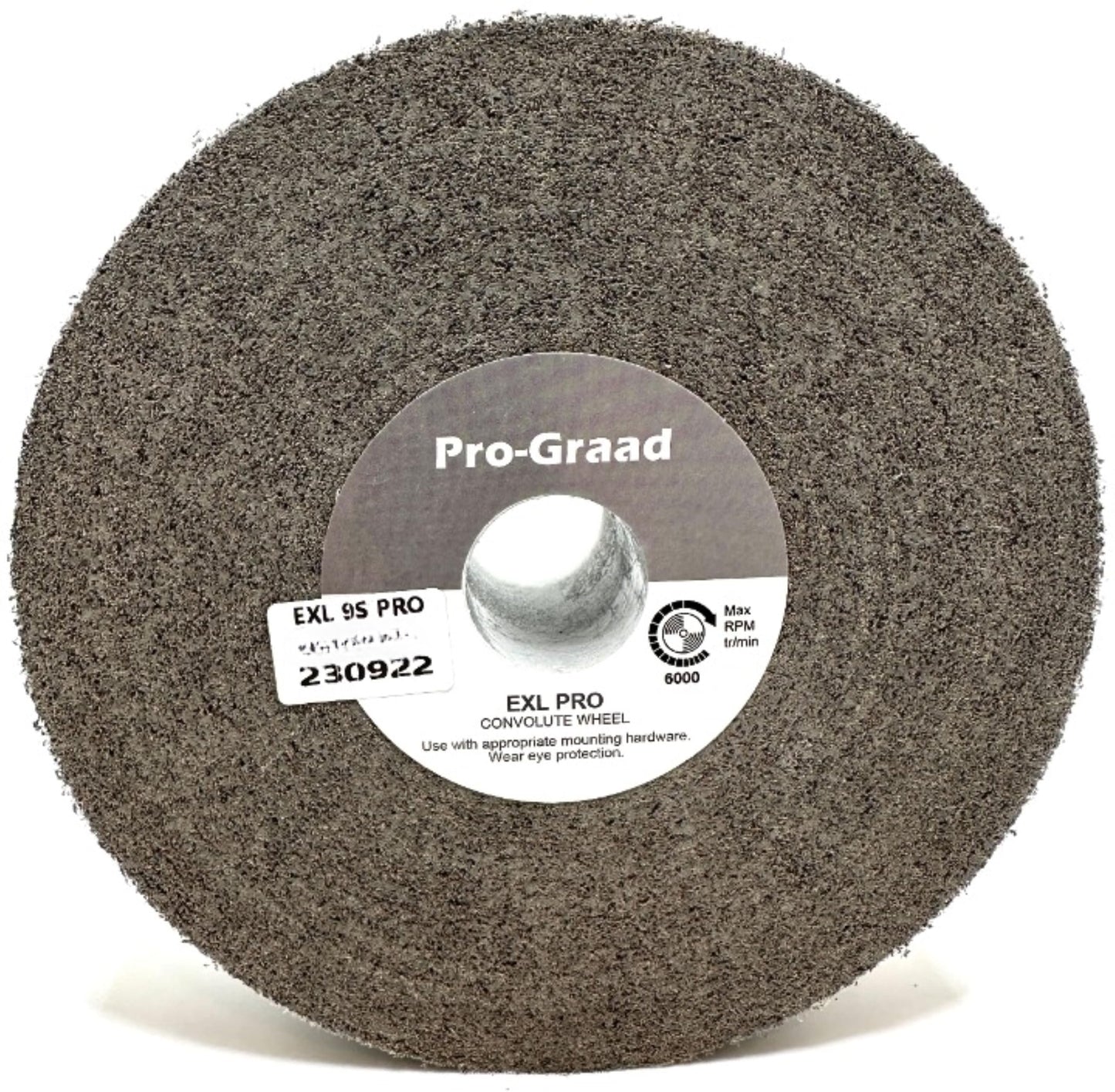 Pro-Graad EXL PRO Convolute Deburring Polishing Wheel - 6" x 1-1/2" x 1" 9S Fine Silicon Carbide - Professional Grade - Metal Deburring, Finishing and Polishing Wheel - (1 Pack)