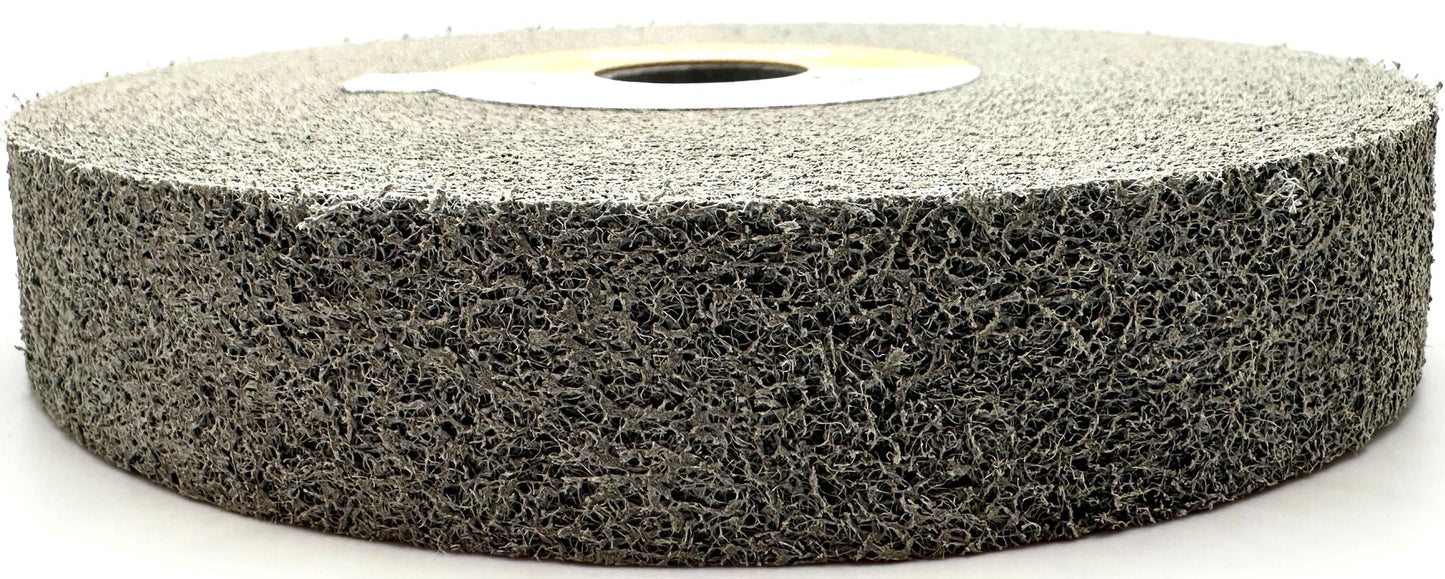 Pro-Graad Light Deburring Wheel - 6" x 1" x 1" 6S Fine Grit - Silicon Carbide – Light Deburring, Finishing and Polishing Wheel – 01660 - Convolute - (1 Pack)