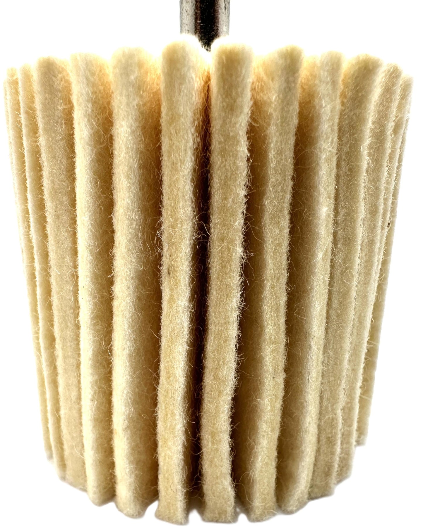Pro-Graad 5 Pack 2-1/2" X 2-1/2" Felt Flap Wheel with 1/4" Shank Mounted, Perfect for Surface Finishing, Polishing, Buffing Plastics, Stone, Glass, Steel, Stainless, Aluminum and More, Pack of 5
