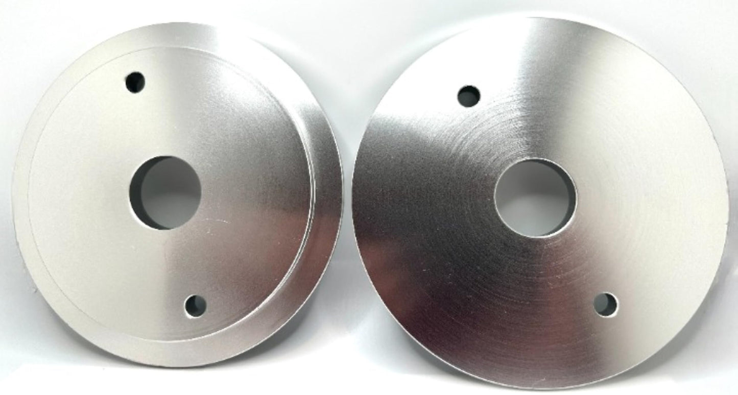 Pro-Graad PG-356 3” x 7/8” Convolute Deburring Wheel Aluminum Reducer Flanges for Wheels with 3” Hole, Reduce Arbor to fit 7/8”, Compatible for use with Pro-Graad & 3M Scotch Brite Wheels, 1 Pair