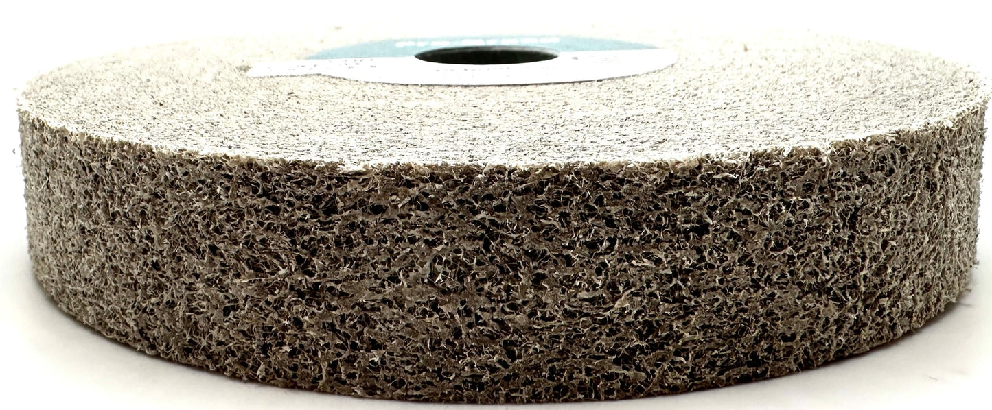 Pro-Graad SST Deburring Wheel - 6" x 1" x 1" 7A Fine Grit – Aluminum Oxide – Excels on Titanium, Stainless & Tough Alloys, Deburring, Finishing and Polishing Wheel – Convolute - (1 Pack)