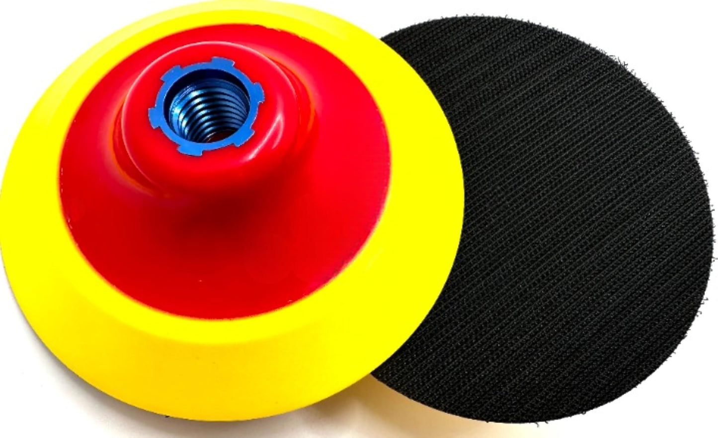 Pro-Graad 2 Pack 4" Premium Hook and Loop Backing Pads Foam Backer Pad with 5/8”-11 – 4 inch Backup Pads for use with Angle Grinder or Drill Sanding Polishing Discs – Includes 2pcs Drill Adapters