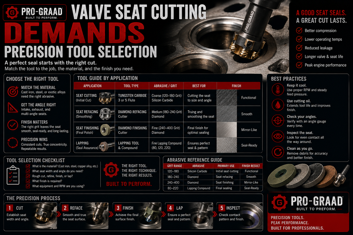 Valve Seat Cutting Demands Precision Tool Selection