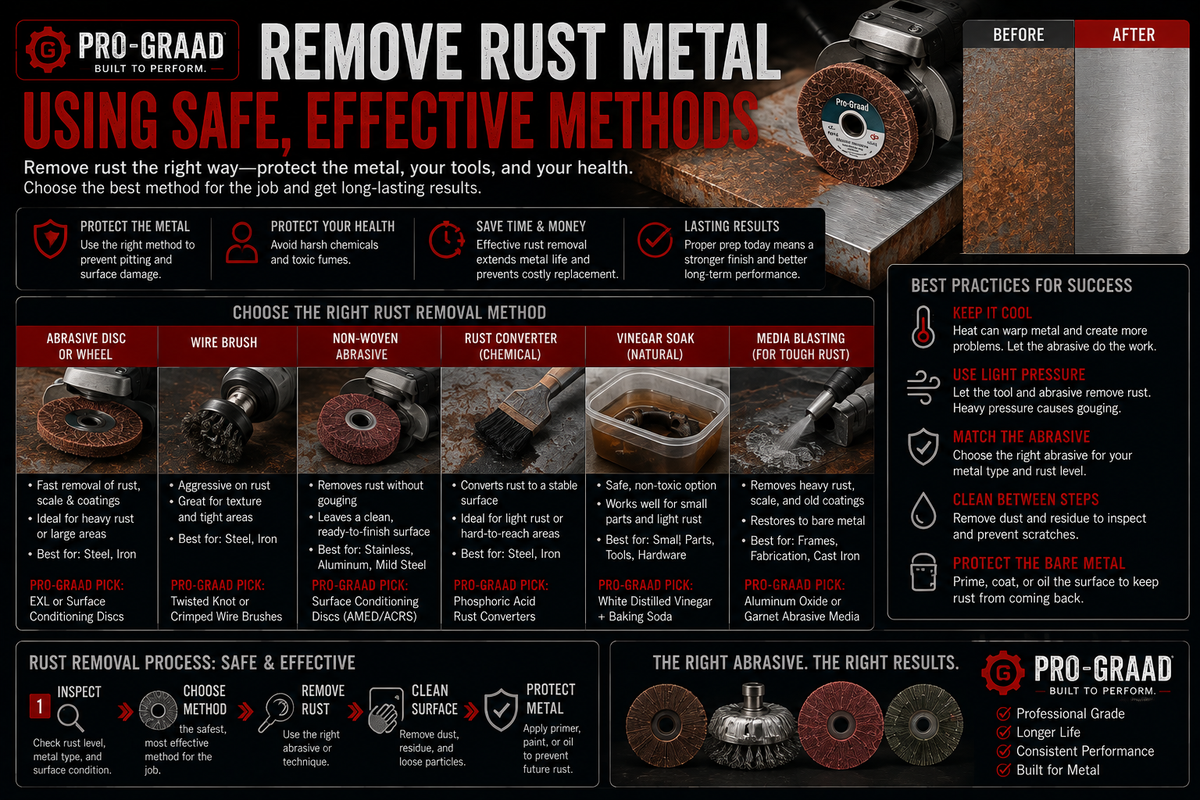 Remove Rust Metal Using Safe, Effective Methods