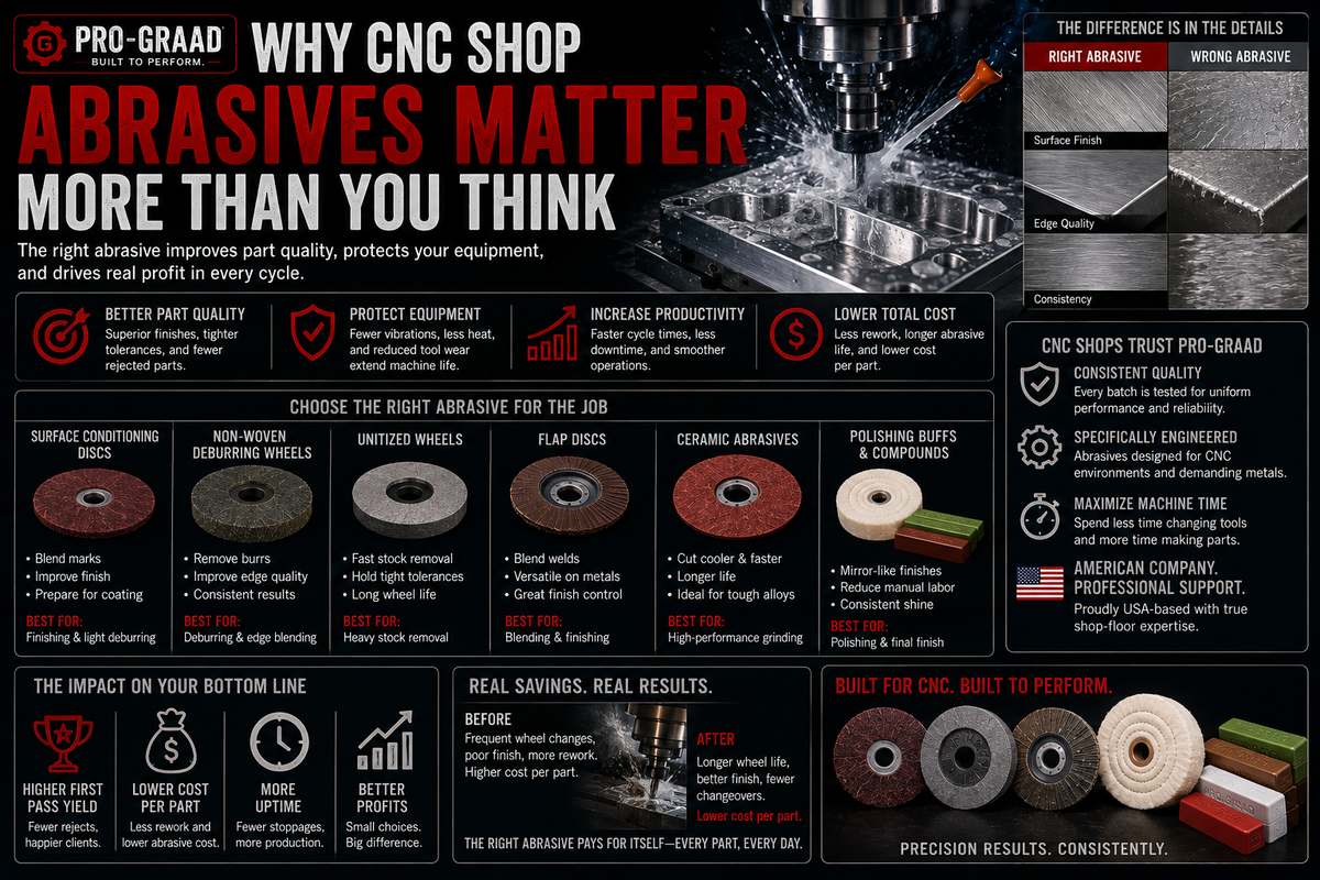 Why CNC Shop Abrasives Matter More Than You Think