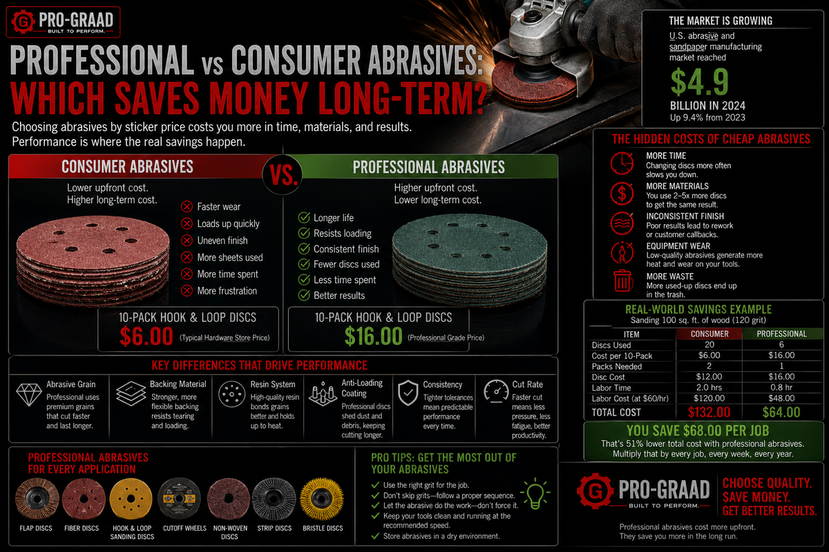 Professional vs Consumer Abrasives: Which Saves Money Long-Term?
