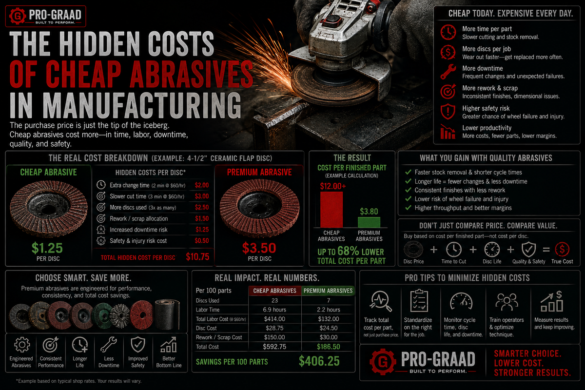 The Hidden Costs of Cheap Abrasives in Manufacturing