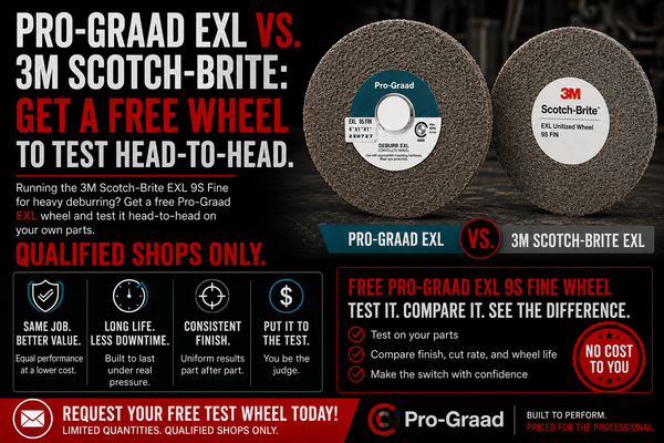Pro-Graad EXL vs. 3M Scotch-Brite: Get a Free Wheel to Test Head-to-Head