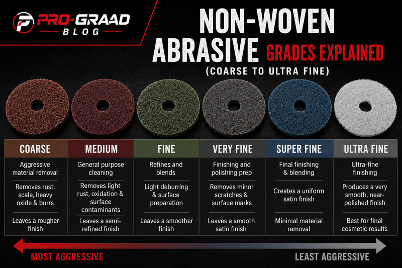 Non-Woven Abrasive Grades Explained (Coarse to Ultra Fine)
