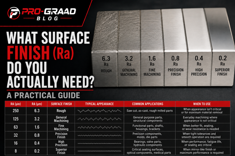 What Surface Finish (Ra) Do You Actually Need? A Practical Guide
