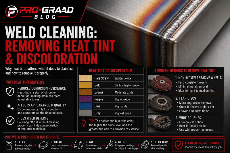 Weld Cleaning & Prep: Removing Discoloration and Heat Tint