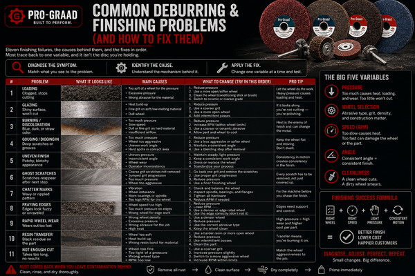 Common Deburring & Finishing Problems (and How to Fix Them)