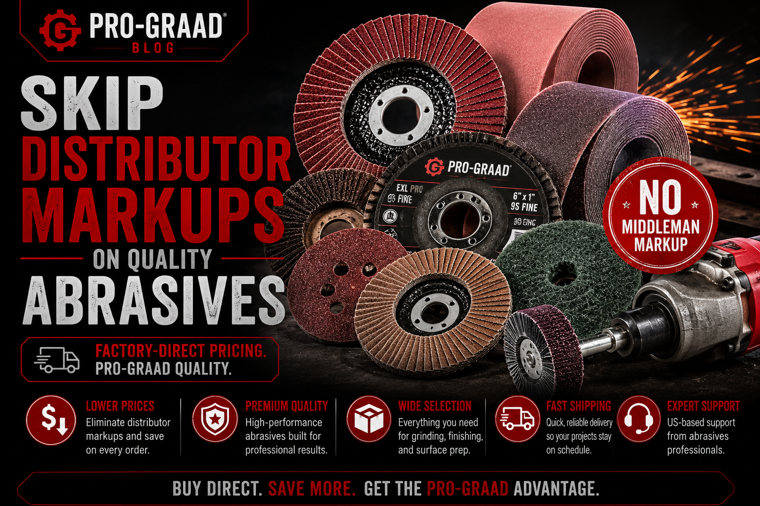 Skip Distributor Markups on Quality Abrasives