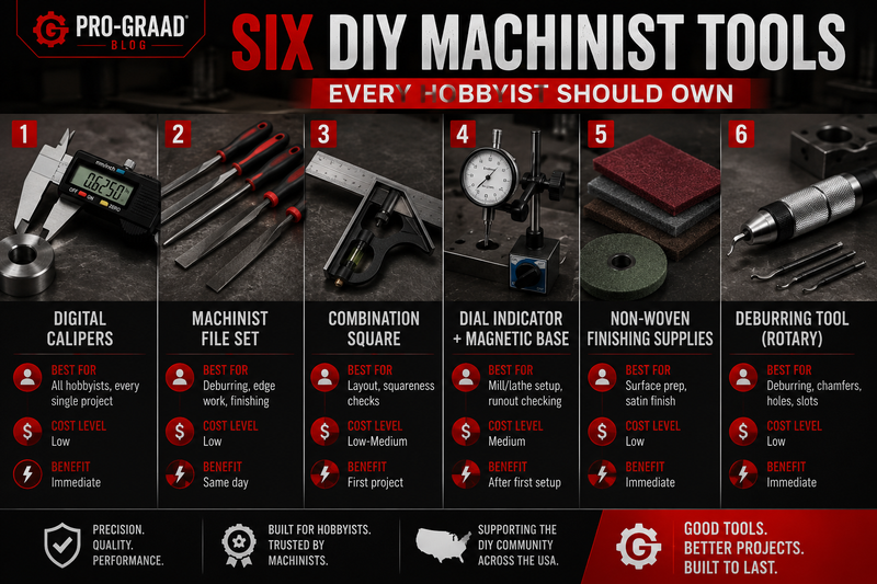 Six DIY Machinist Tools Every Hobbyist Should Own