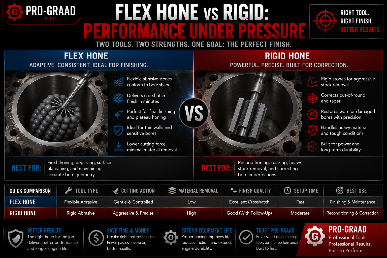Flex Hone vs Rigid: Performance Under Pressure