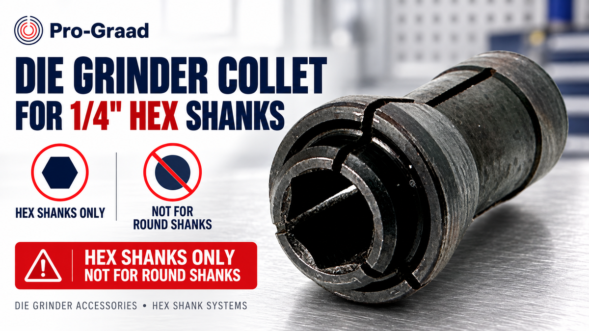 Die Grinder Collet for 1/4" Hex Shanks