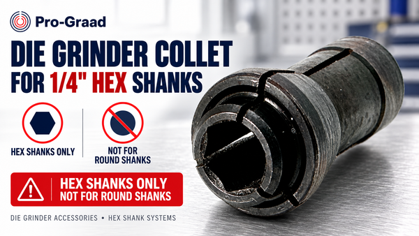 Die Grinder Collet for 1/4" Hex Shanks