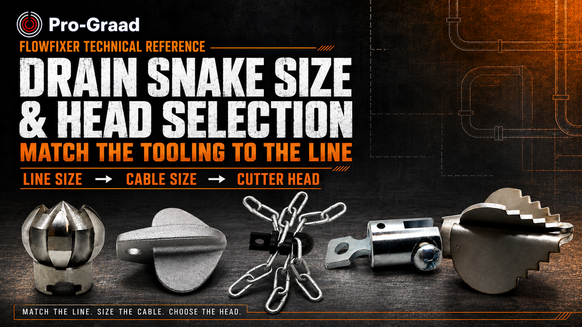 Drain Snake Size & Head Selection: Match the Tooling to the Line