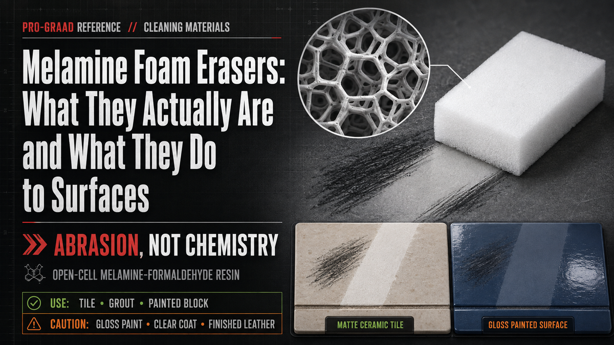 Melamine Foam Erasers: What They Actually Are and What They Do to Surfaces