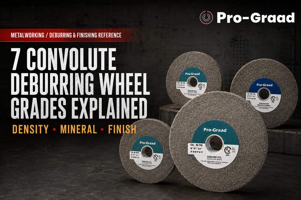7 Convolute Deburring Wheel Grades Explained: Density, Mineral and Finish