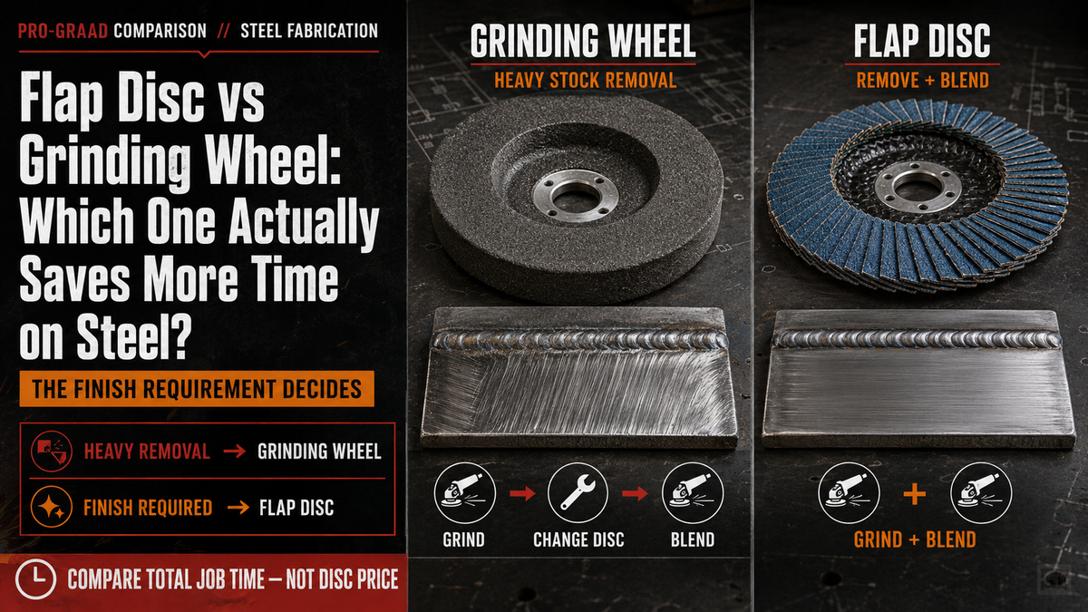 Flap Disc vs Grinding Wheel — Which One Actually Saves You More Time on Steel?