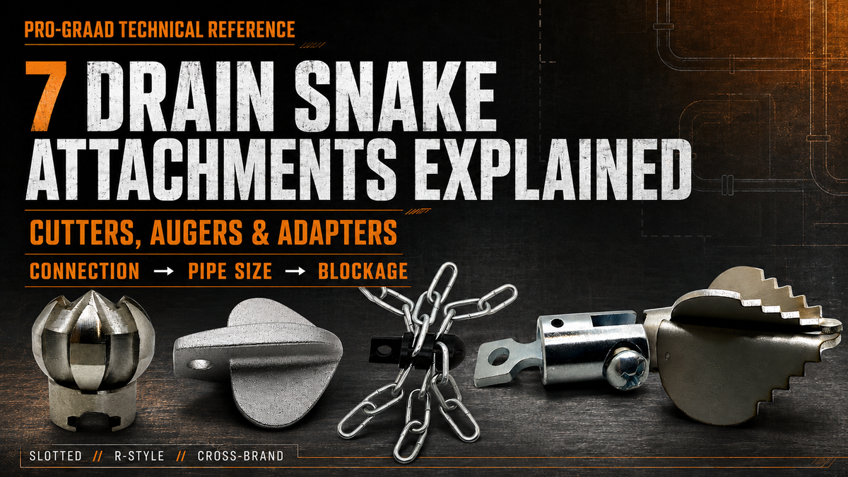 7 Drain Snake Attachments Explained: Cutters, Augers & Adapters