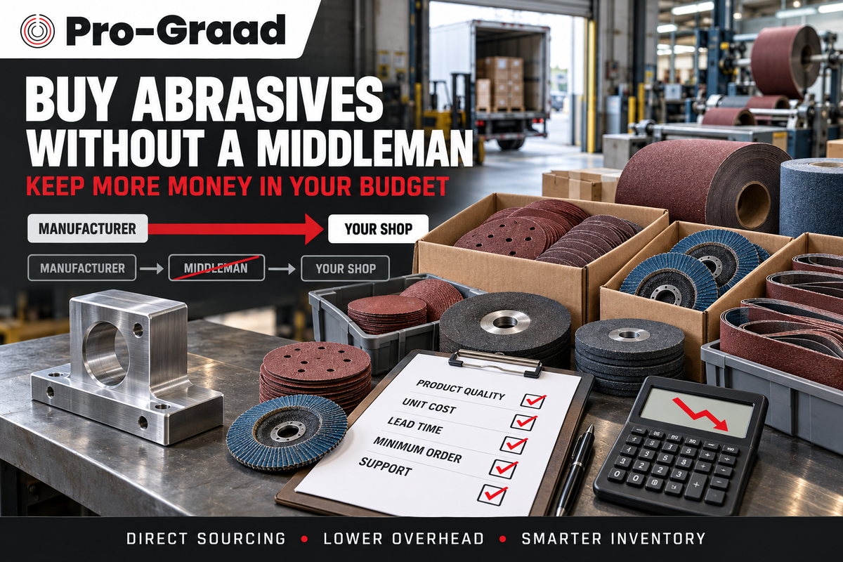 Buy Abrasives Without a Middleman and Keep More Money in Your Budget