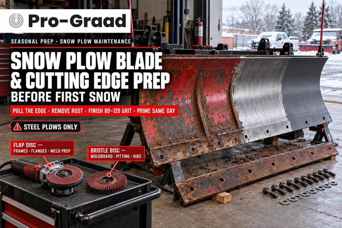 Snow Plow Blade Rust Removal & Cutting Edge Prep