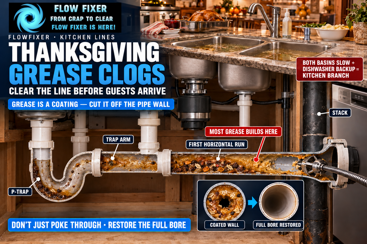 Thanksgiving Kitchen Sink Grease Clogs: Clear the Line