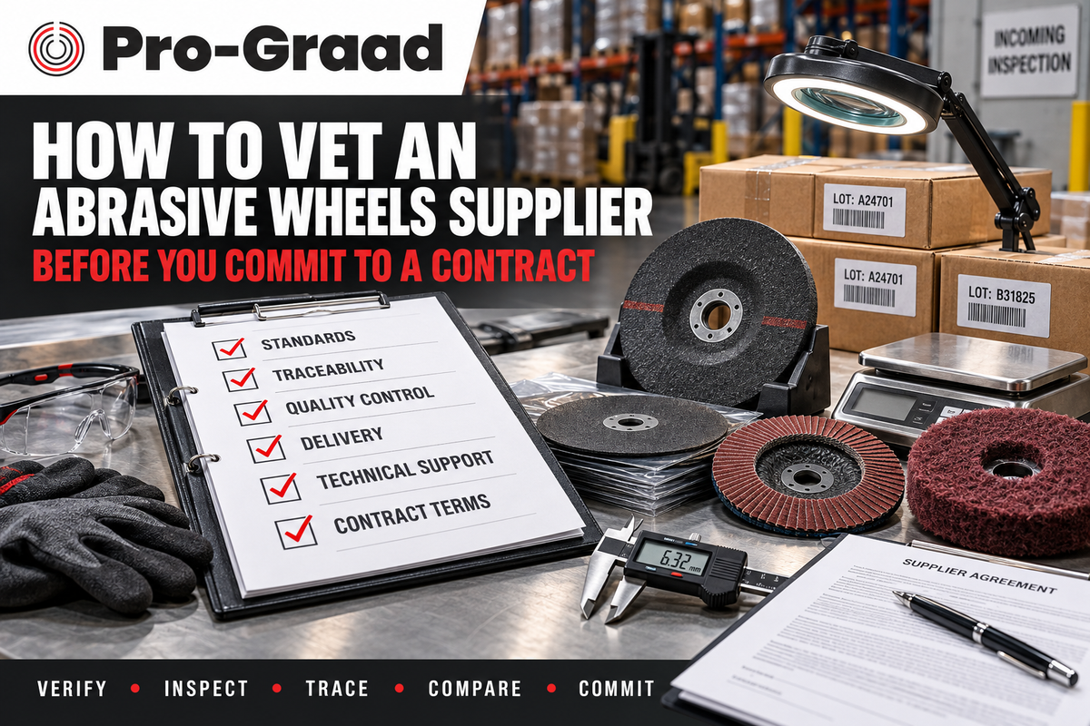 How to Vet an Abrasive Wheels Supplier Before You Commit to a Contract